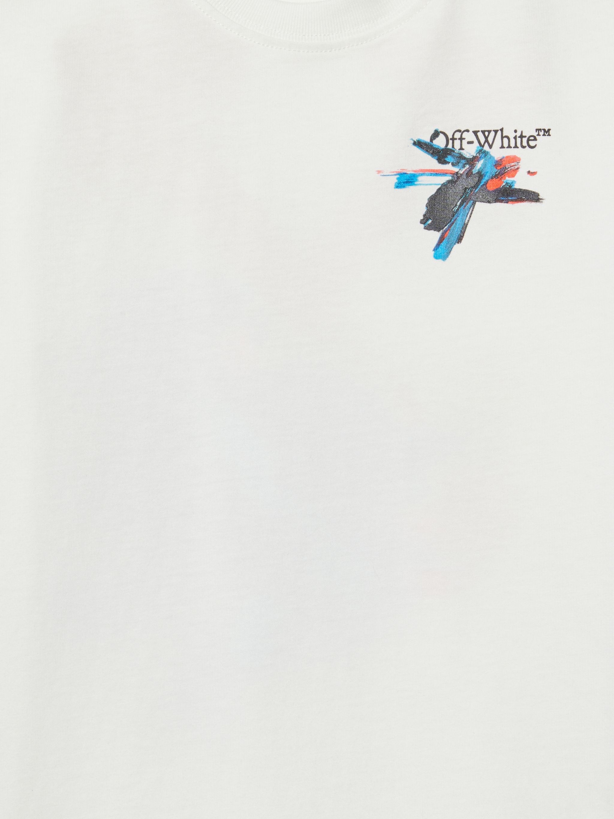 OFF WHITE Paint Arrow T-Shirt WHITE OBAA002S25JER00D