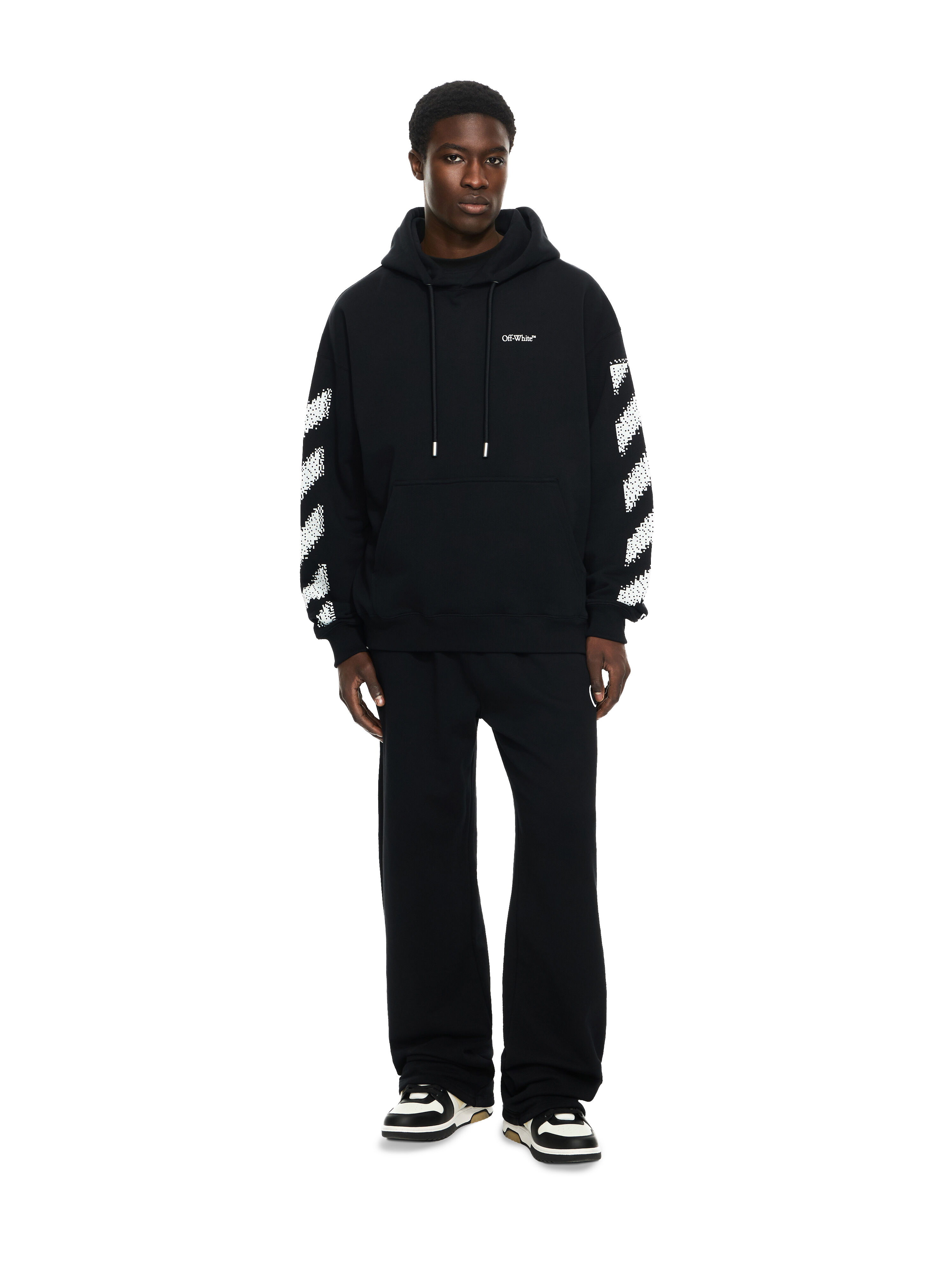 OFF WHITE OW Sweatpant BLACK-WHITE 44MCH054G5F00C