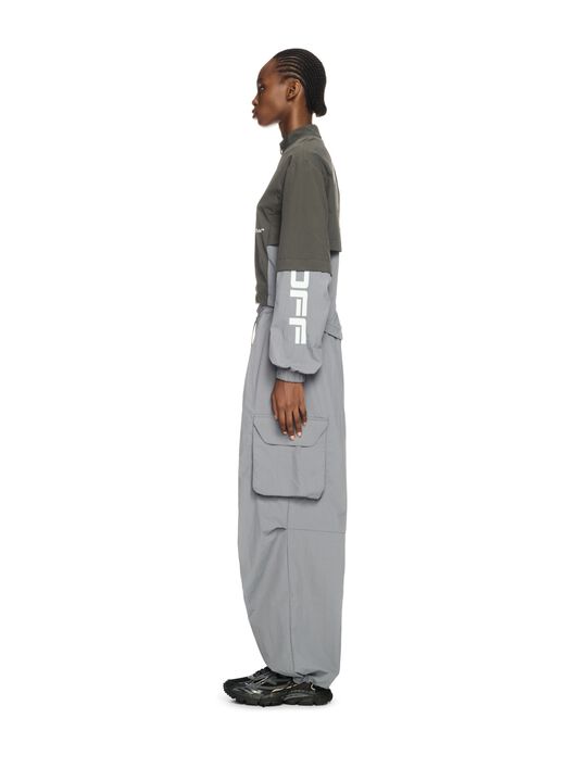 OFF WHITE Pantaloni Parachute Off Grigio Scuro GRIGIO OWVI015S25FAB001