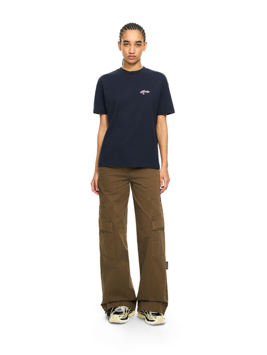 OFF WHITE Dripped Watercolor Arrow T-Shirt Night Sky-White 2AA089S26JER006