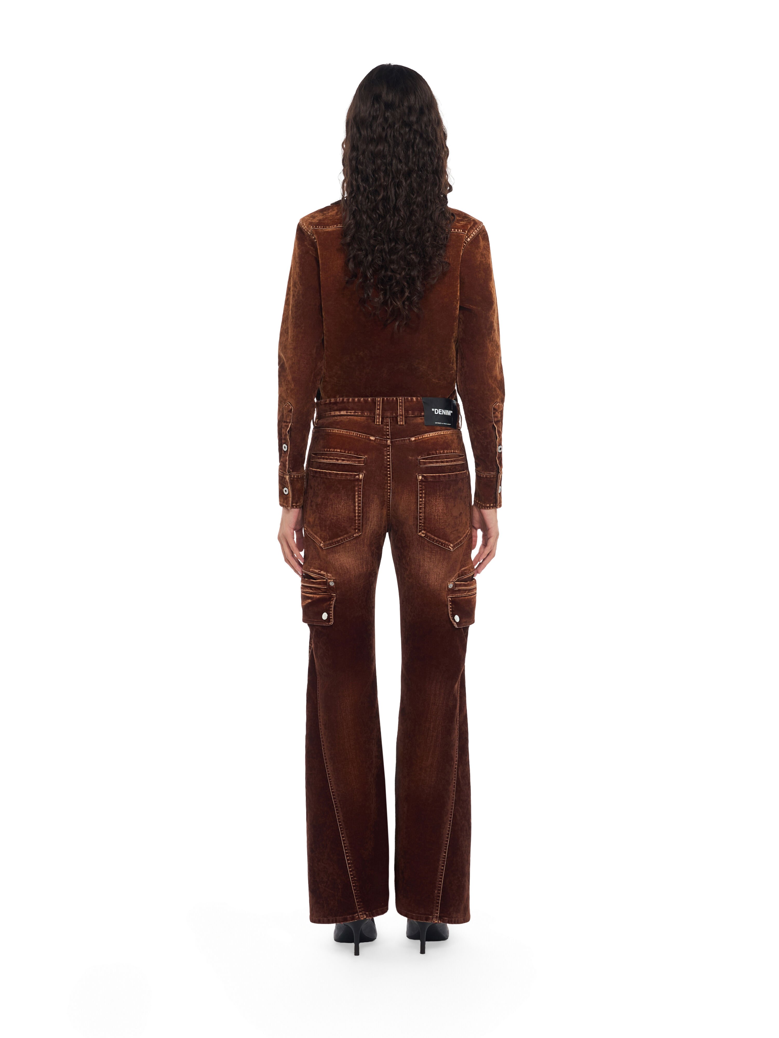 Eyelet Flock Cargo Pants OFF WHITE Eyelet Flock Cargo Pants Chestnut Chestnut 2FH00839B