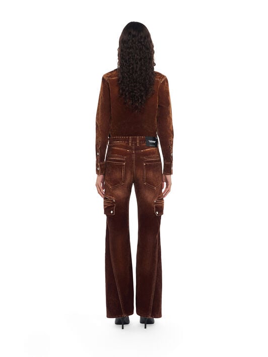 Eyelet Flock Cargo Pants OFF WHITE Eyelet Flock Cargo Pants Chestnut Chestnut 2FH00839B