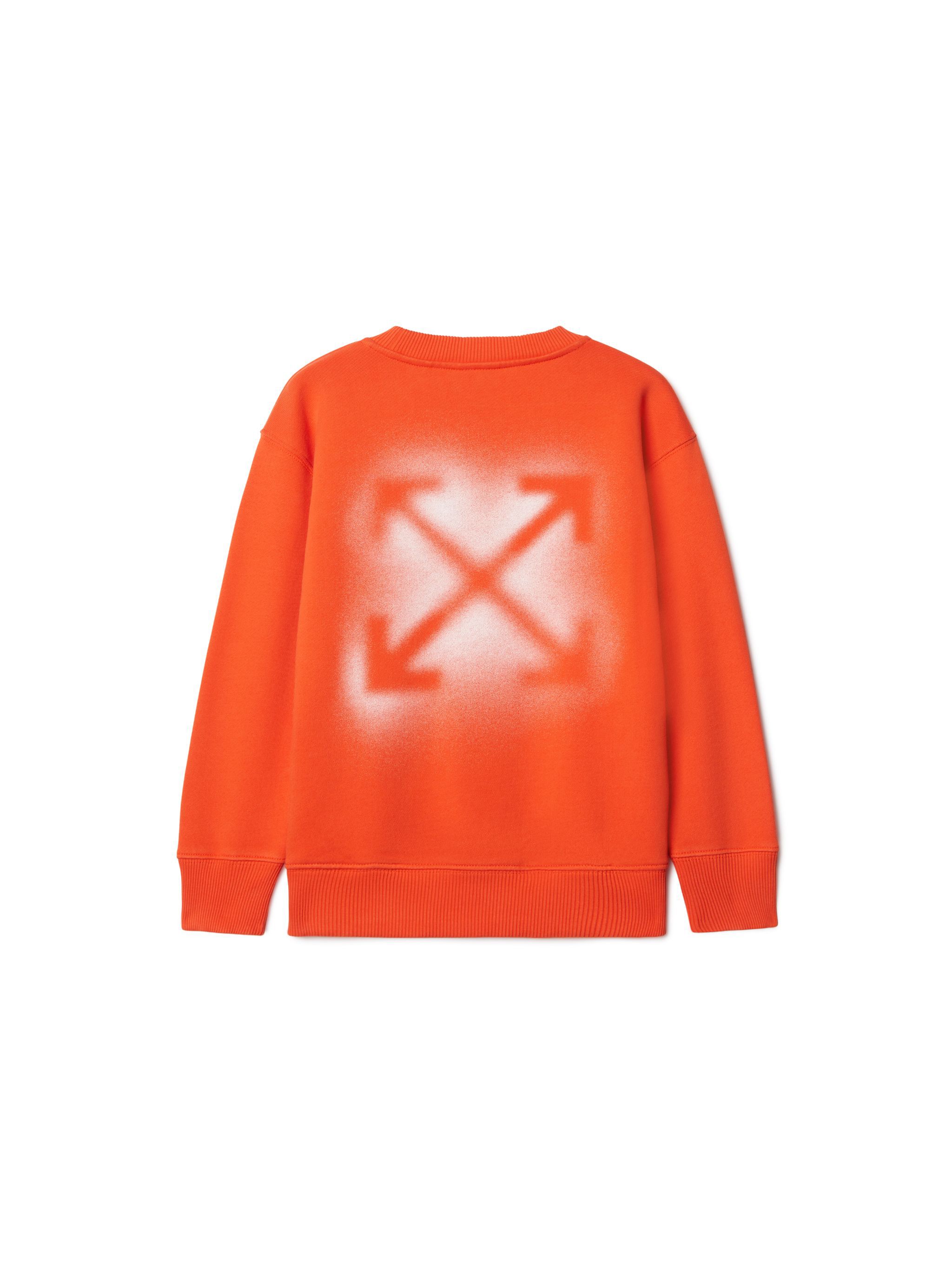 OFF WHITE Spray Arrow Sweatshirt ORANGE OBBA001S25FLE004