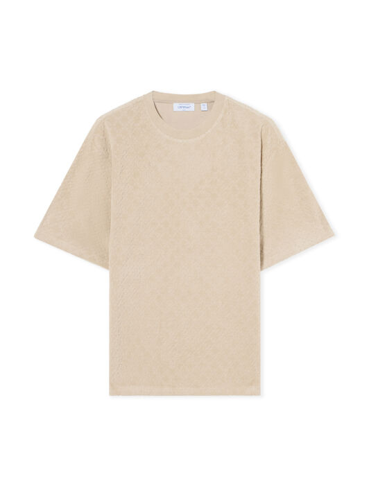 Off Arrow Terry Skate T-Shirt OFF WHITE Off Arrow Terry Skate T-Shirt SILVER LINING 44OWOS26T081