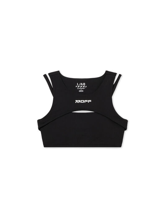 LAB L/AB Cut-Out Logo Crop Top Black Night LABF2639A00072T