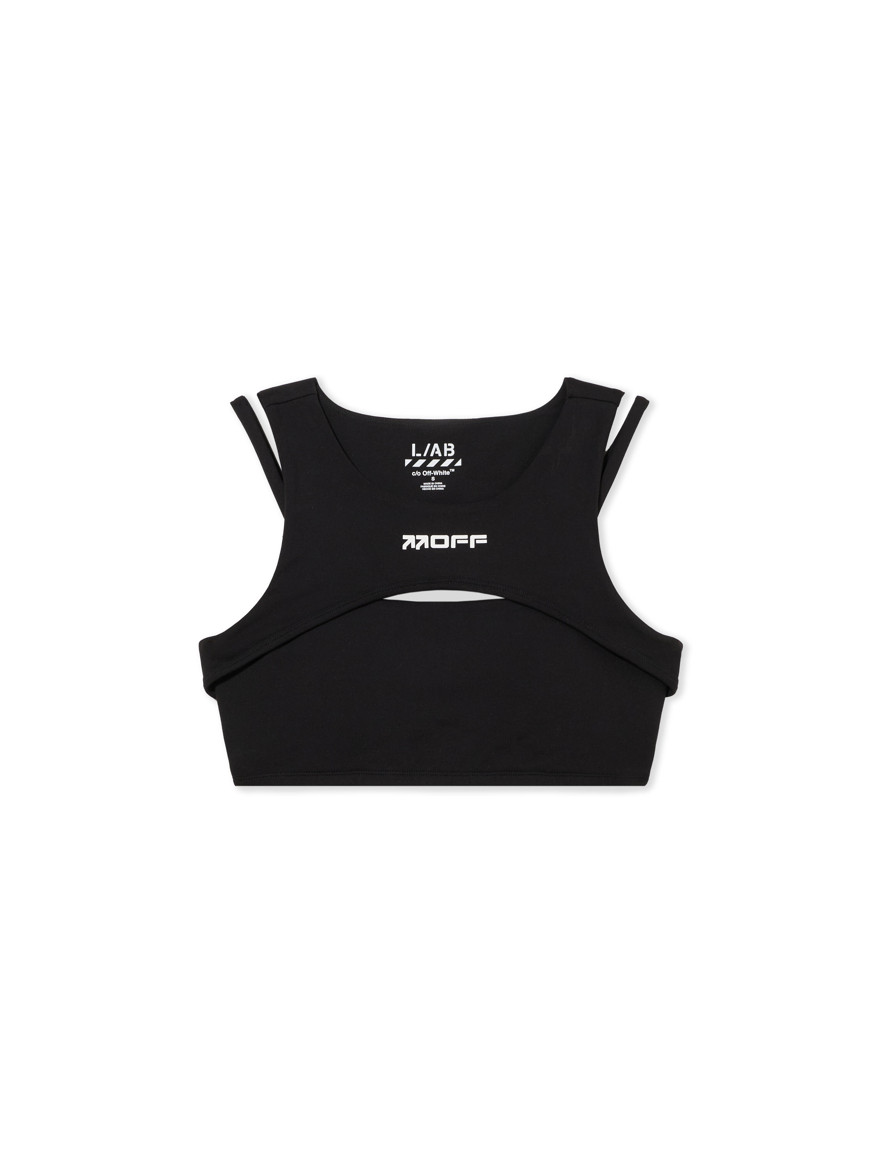 LAB L/AB Cut-Out Logo Crop Top Black Night LABF2639A00072T