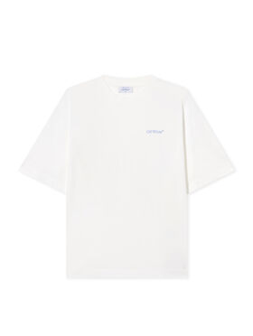 OFF WHITE Barber Arrow Skate  T-Shirt WHITE - SERENITY OMAA120S25JER00G