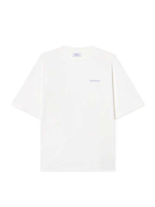OFF WHITE Barber Arrow Skate  T-Shirt WHITE - SERENITY OMAA120S25JER00G