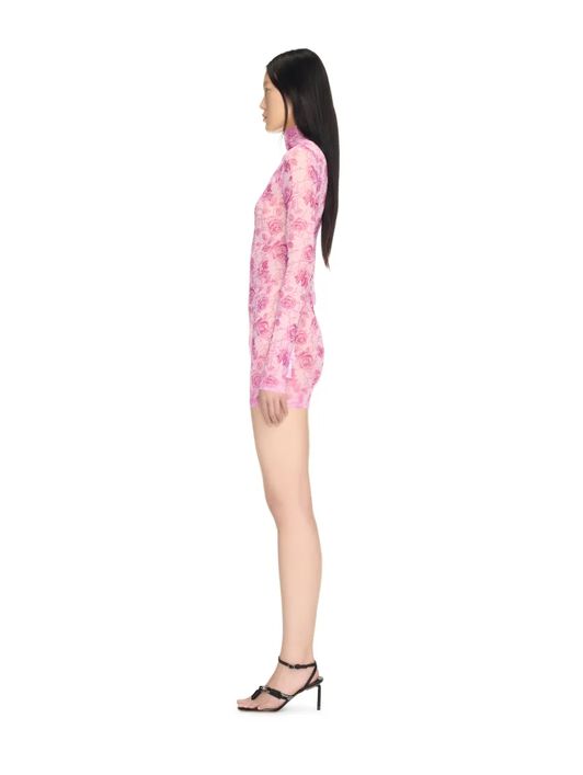 OFF WHITE Mini Abito Rosa Con Logo Off E Rose  OWDB540S25JER001