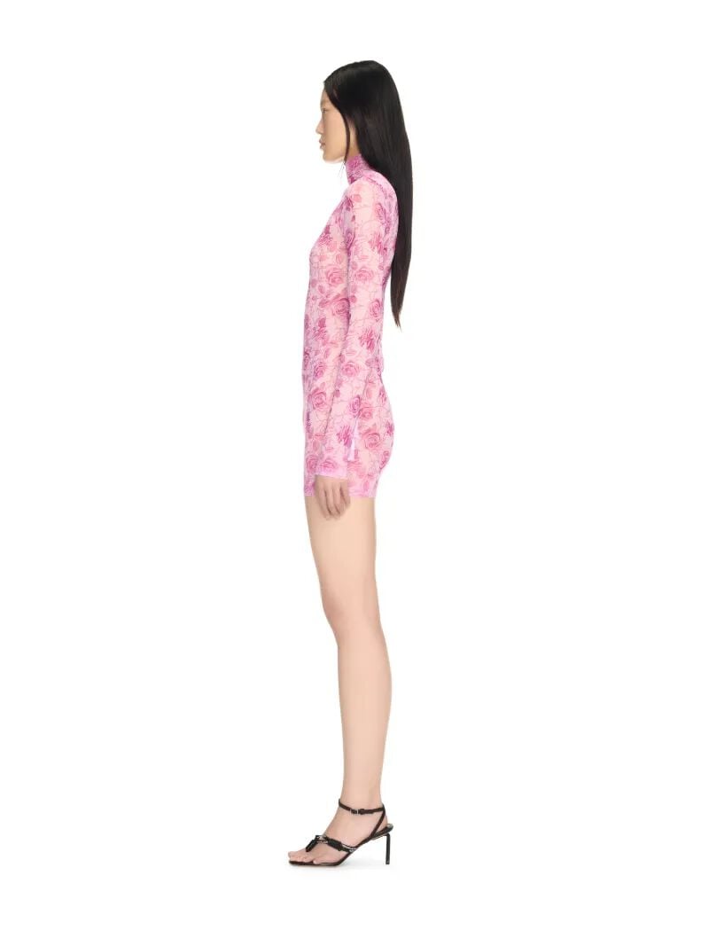 OFF WHITE Mini Abito Rosa Con Logo Off E Rose  OWDB540S25JER001