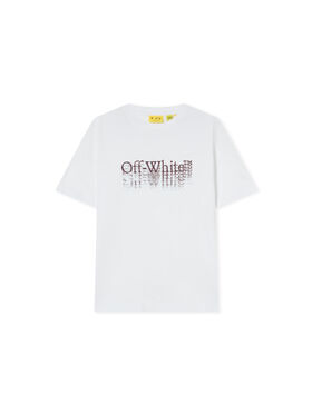 OFF WHITE Big Bookish Stamp Short Sleeve T-Shirt WHITE 44BAA002F26J001