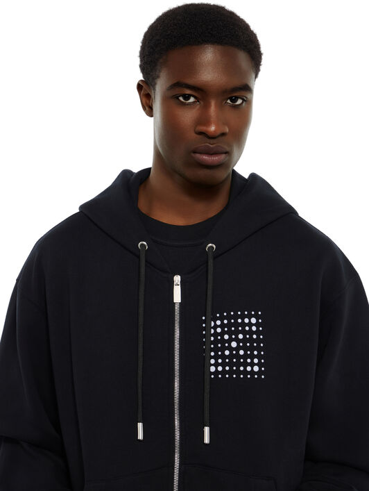 Dotted Arrow Regular Zip Hoodie OFF WHITE Dotted Arrow Regular Zip Hoodie BLACK 44MBE02EG26F001