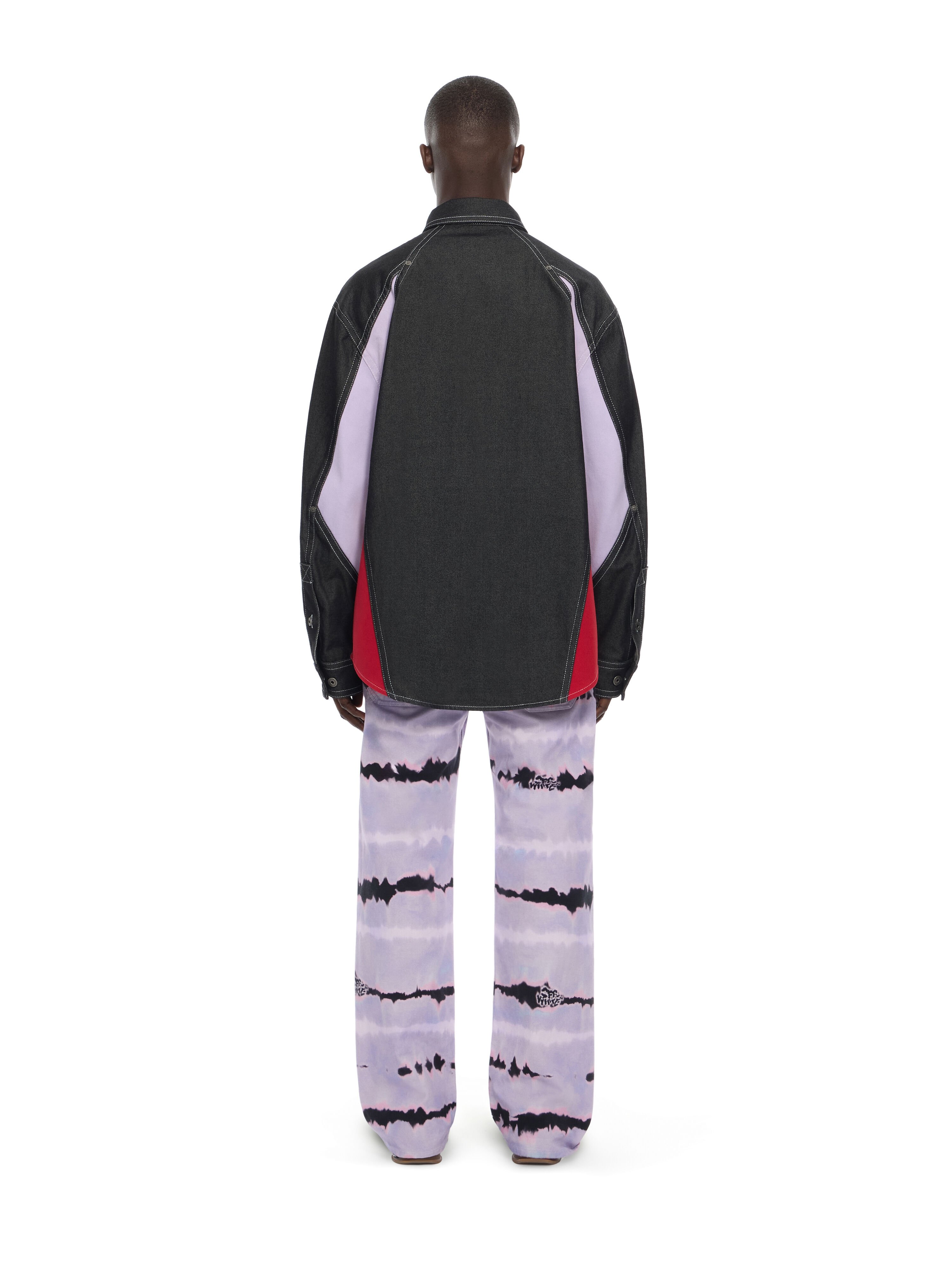 OFF WHITE Color Block Military Overshirt BLACK 44MES01DZ26F001