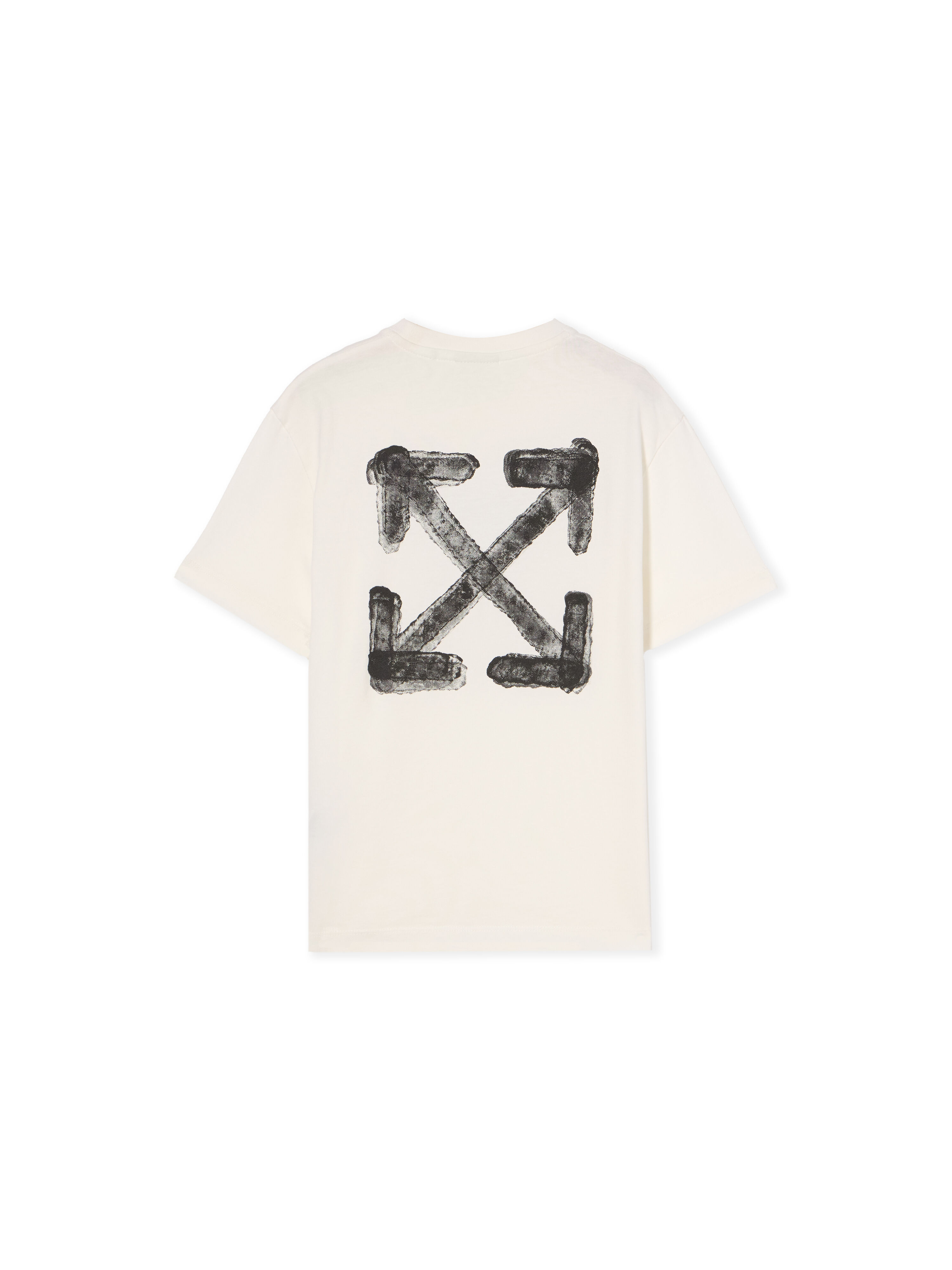 OFF WHITE Arrow Sponge T-Shirt WHITE - BLACK OBAA002F25JER003