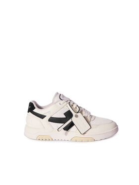 OFF WHITE Out Of Office Slim Sneakers WHITE - BLACK OMIA243C99LEA002