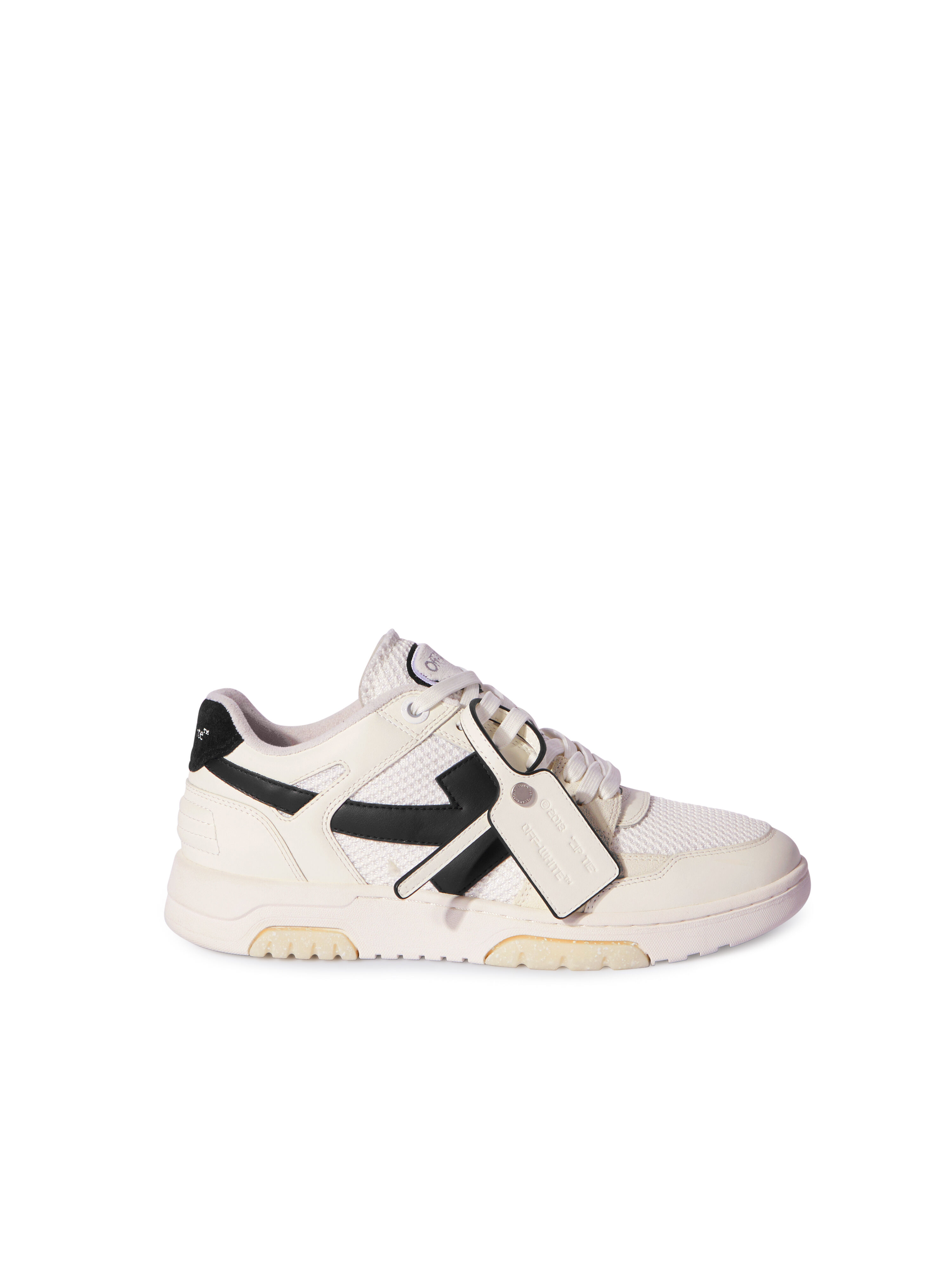 OFF WHITE Out Of Office Slim Sneakers WHITE - BLACK OMIA243C99LEA002