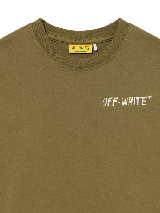 OFF WHITE Arrow Sketch Tee S/S MARTINI OLIVE 44BAA002S26J005