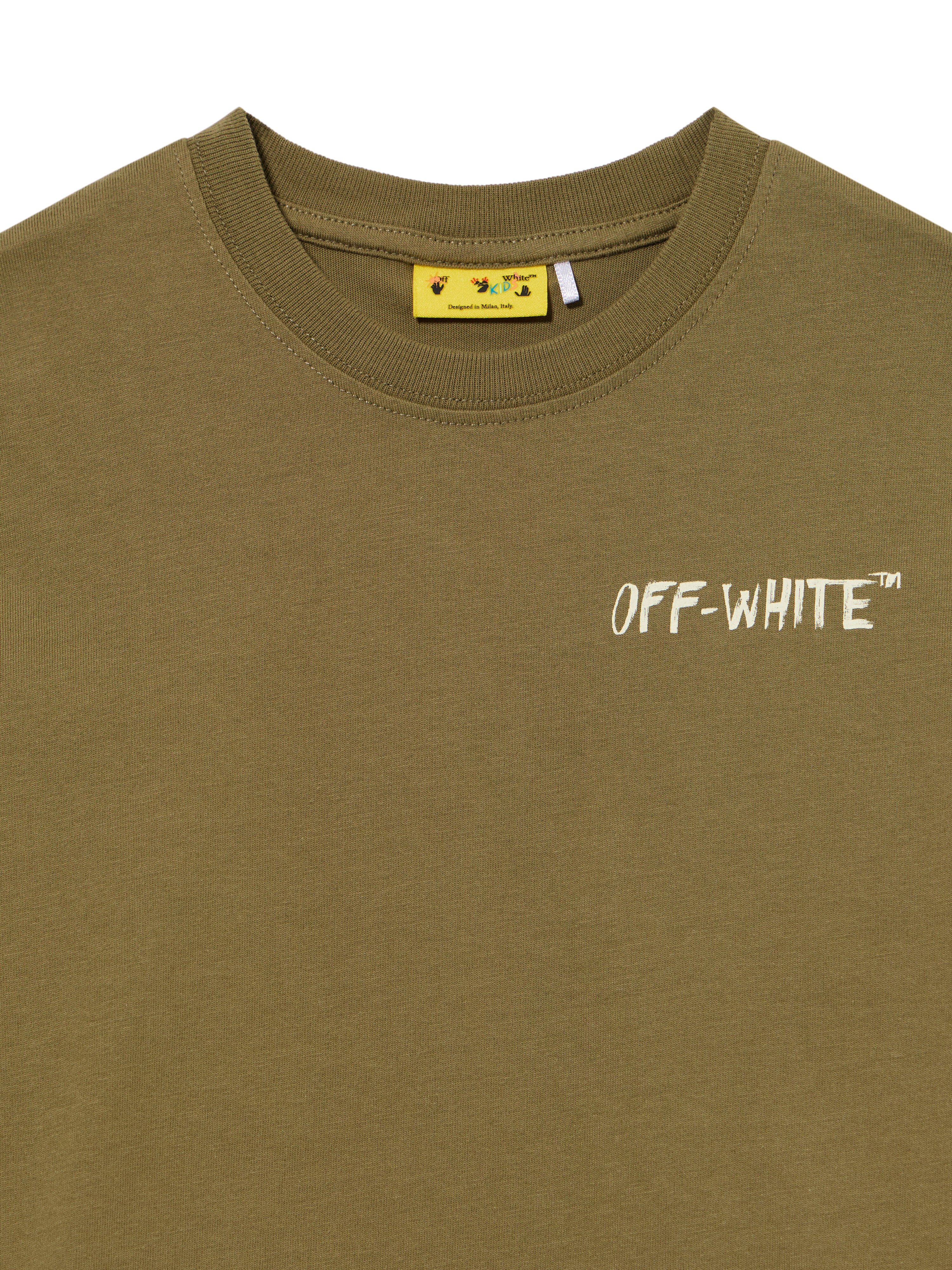 OFF WHITE Arrow Sketch Tee S/S MARTINI OLIVE 44BAA002S26J005