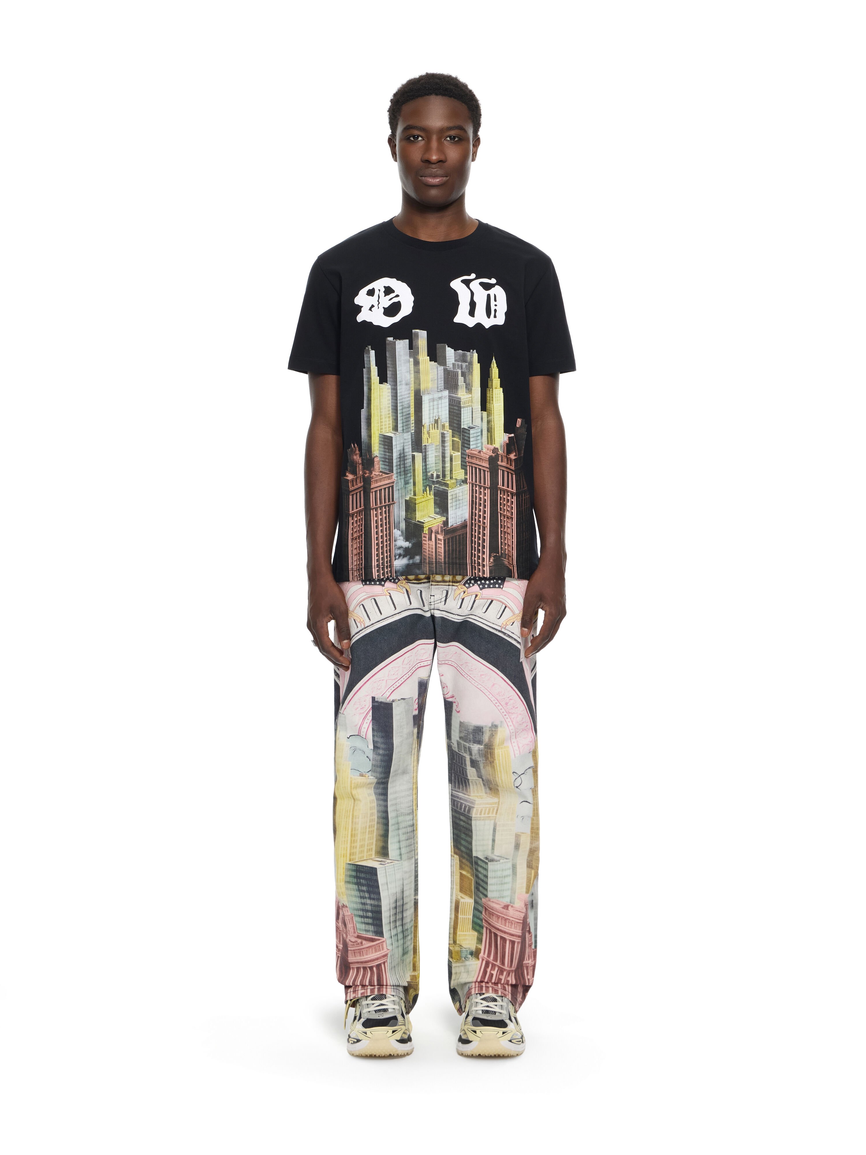 OFF WHITE Palace OW Slim T-shirt BLACK 44MAA027Z26J002