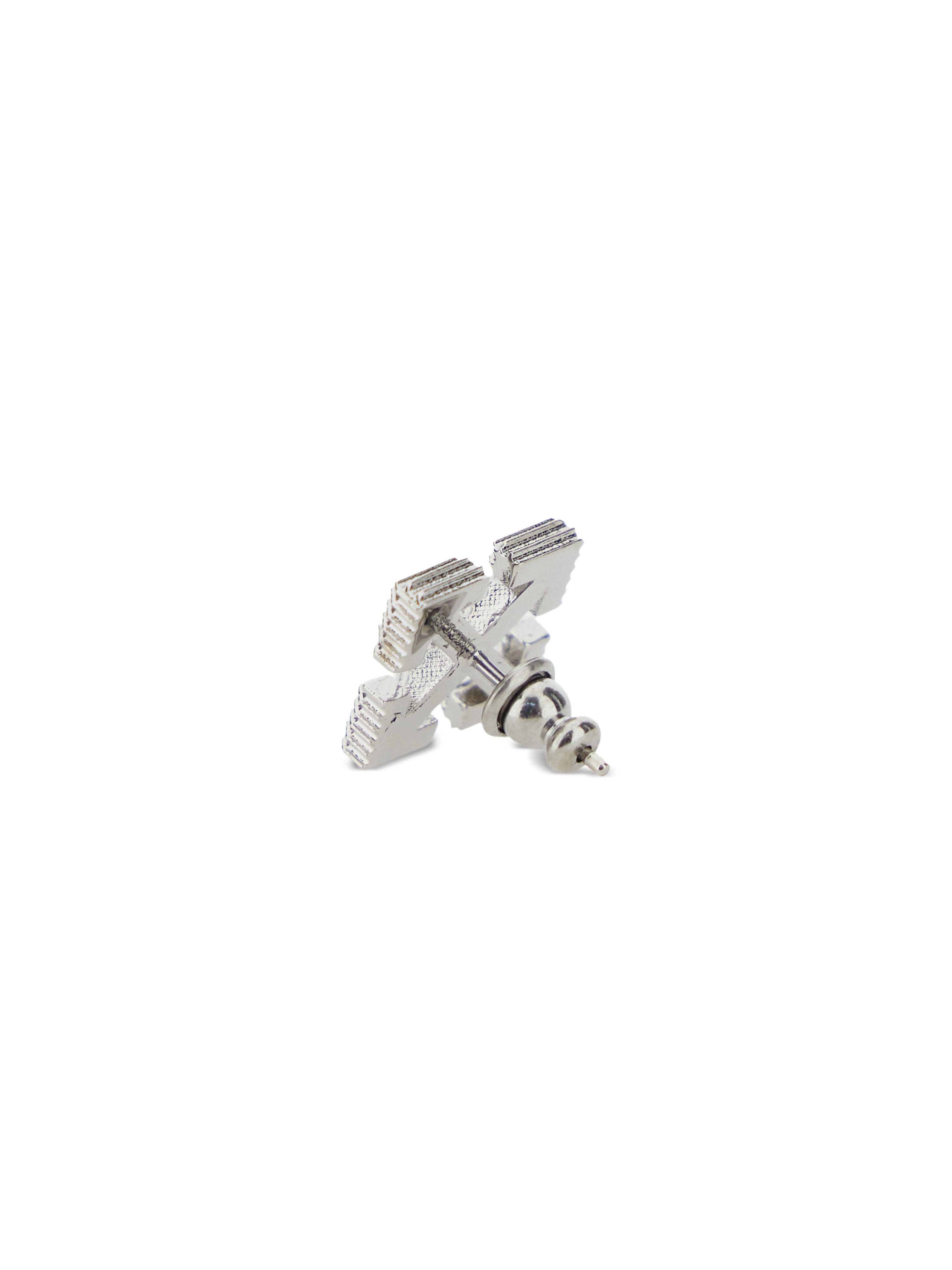OFF WHITE Arrow Textured Mono Earring SILVER - SILVER OMOD11NF25MET001