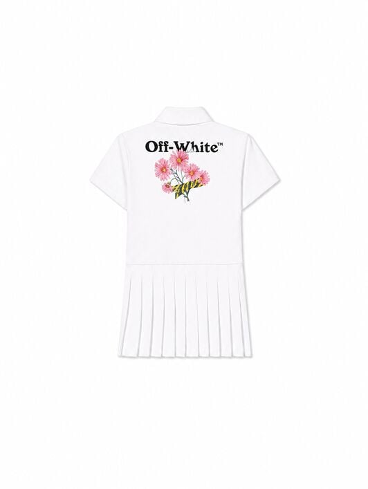 OFF WHITE Daisy Tape Dress S/S WHITE 44GDH007S26J001