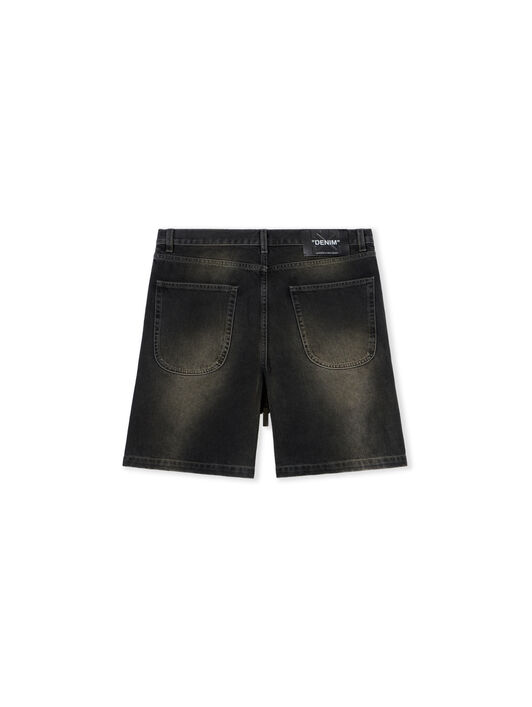 OFF WHITE Dirty Denim Military Zip Shorts  OMYC025Z25DEN001
