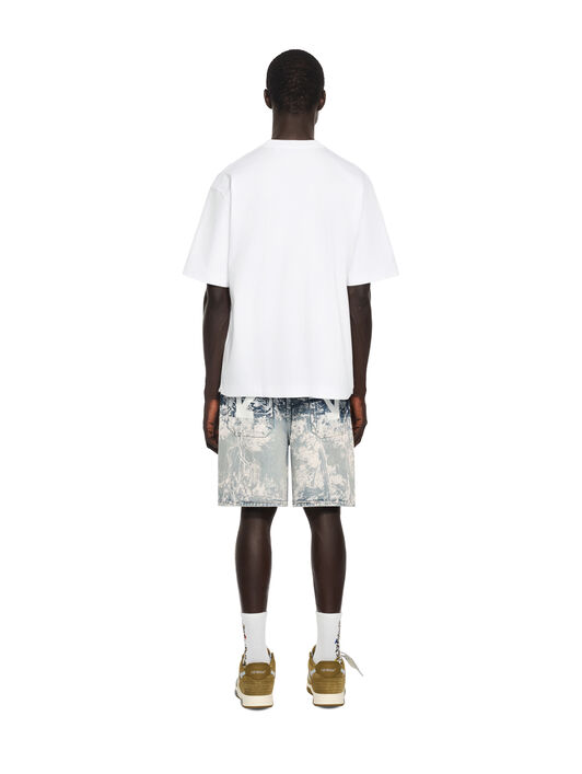 OFF WHITE Stroke 2 Arrow Skate T-Shirt WHITE 44MAA120F26J00J