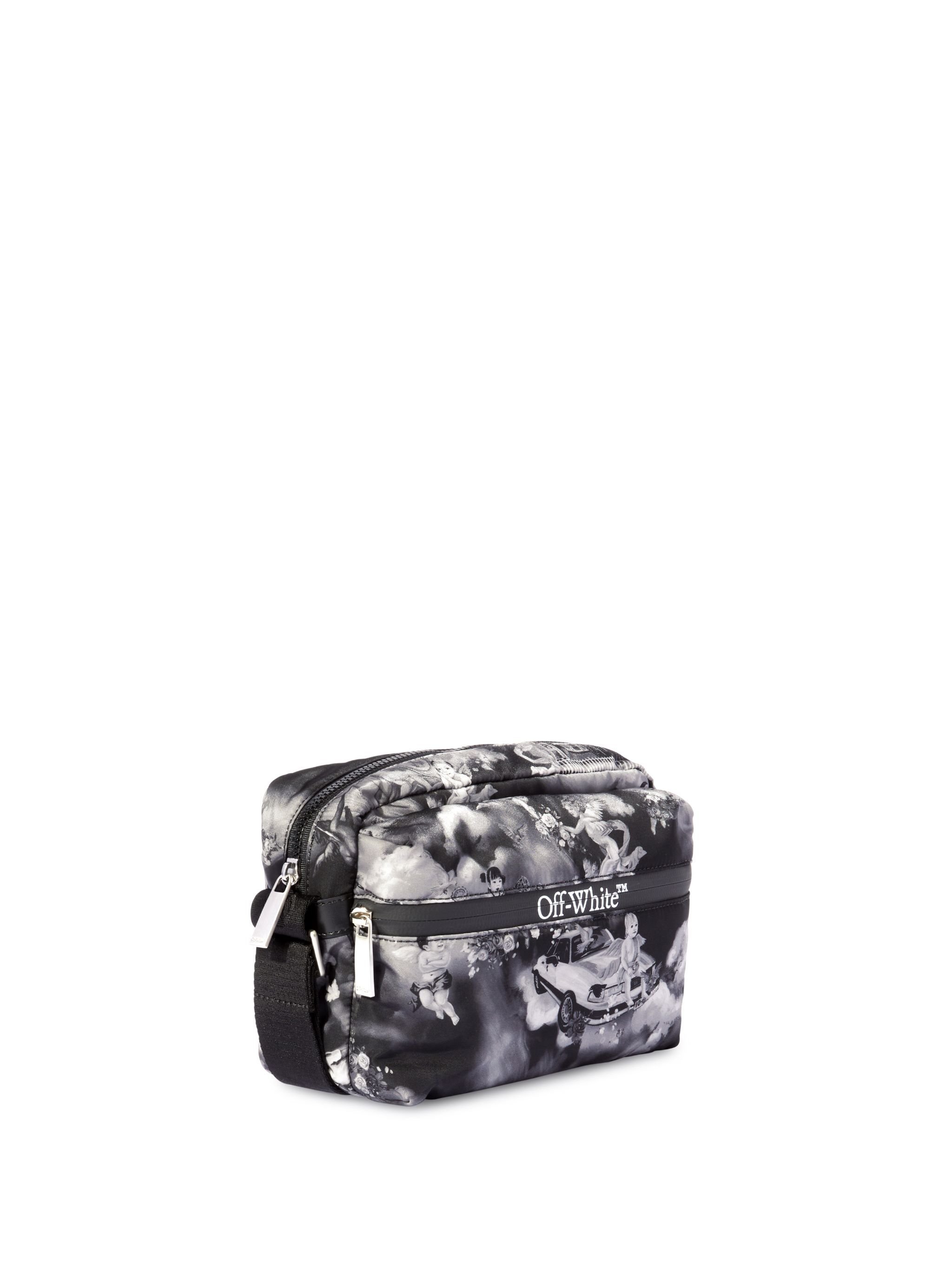 OFF WHITE Borsa A Tracolla Outdoor Nera Con Stampa Affresco NERO OMNQ081S25FAB001