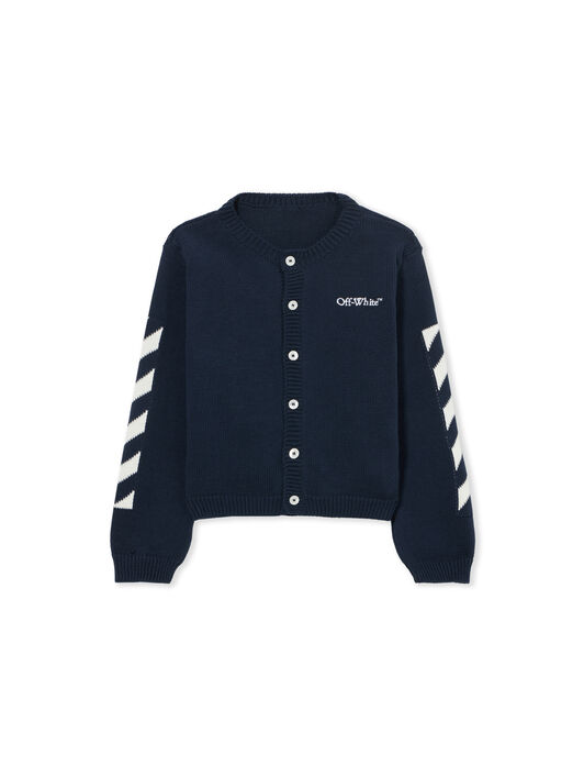 OFF WHITE Bookish Diagonal Cardigan SEABORNE 44BXK001S26K001