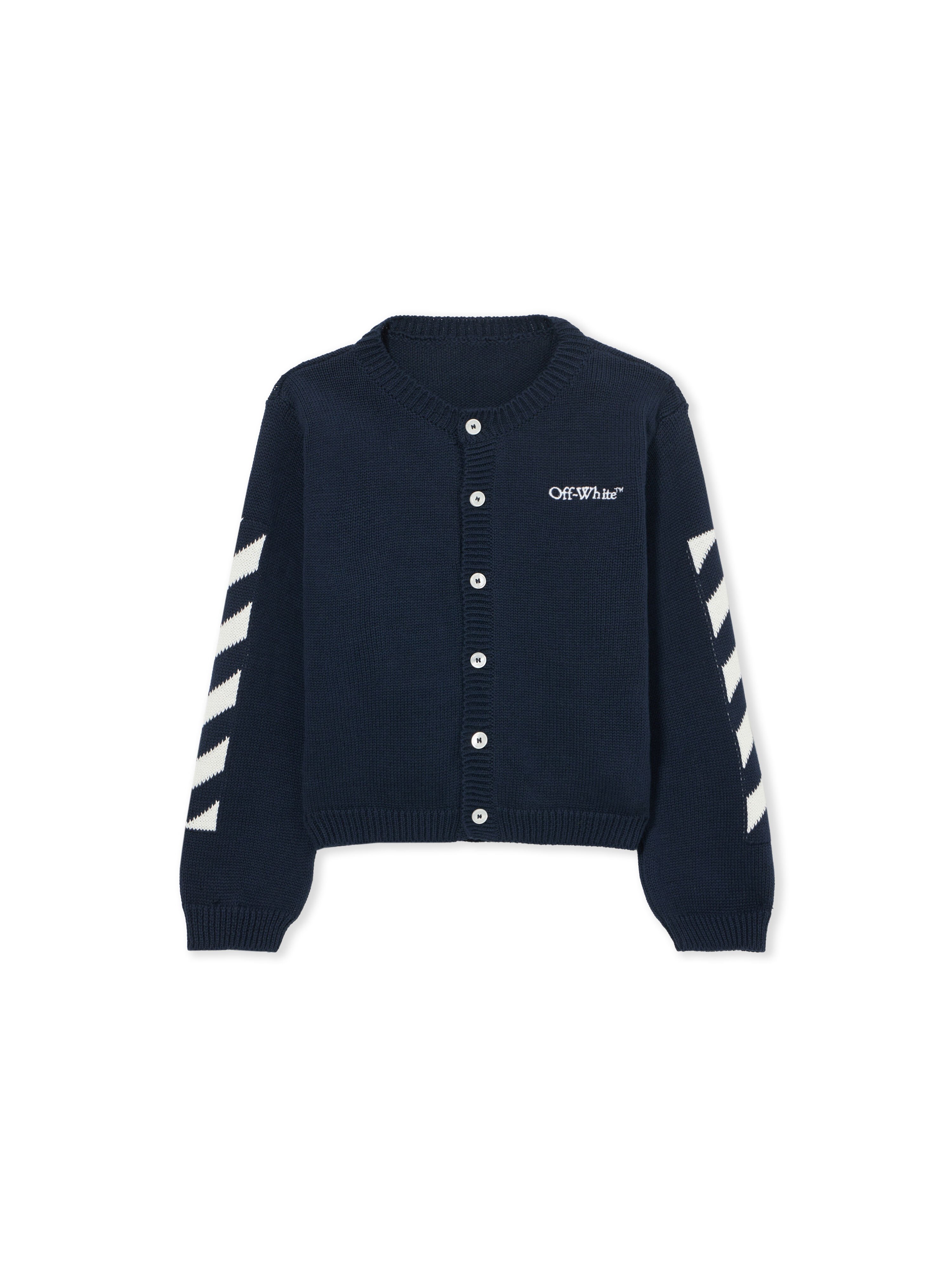 OFF WHITE Bookish Diagonal Cardigan SEABORNE 44BXK001S26K001