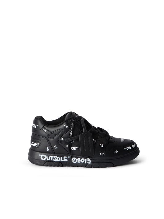 Out Of Office Sneakers OFF WHITE Out Of Office Sneakers BLACK - WHITE OMIA189F25LEA007