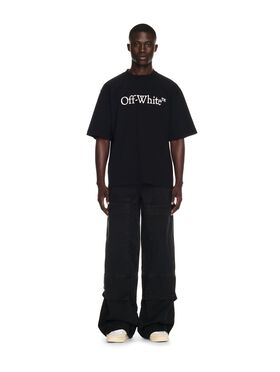 OFF WHITE Black Canvas Carpenter Pants NEUTRALS OMCP003S25FAB002