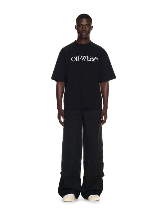 OFF WHITE Black Canvas Carpenter Pants BLACK OMCE044C99FAB001