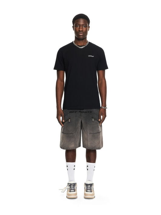 OFF WHITE Metal Arrow Slim T-shirt BLACK 44MAA027S26J001