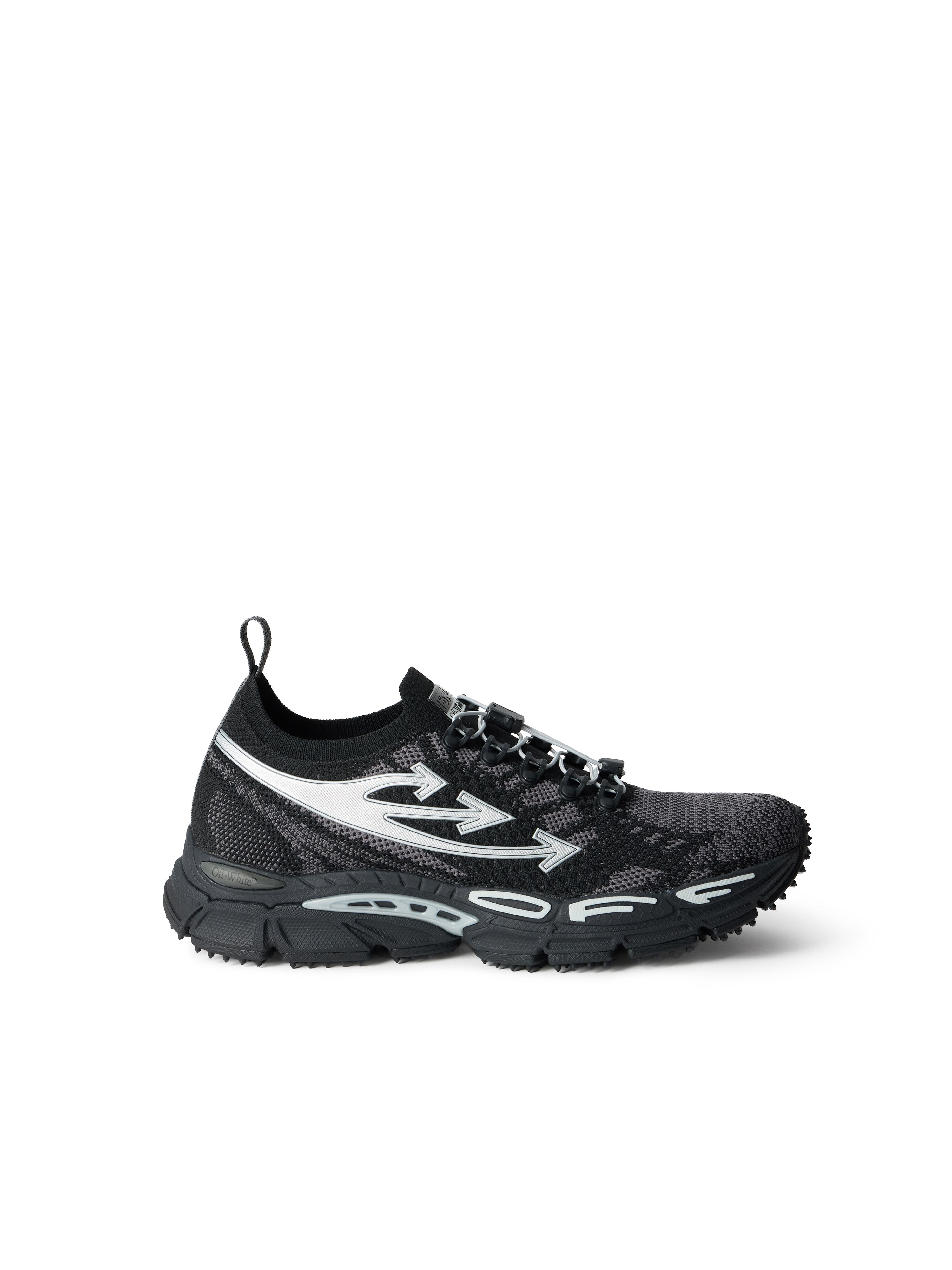 Be Right Back Knit Sneakers OFF WHITE Be Right Back Knit Sneakers BLACK/SILVER OF06208001