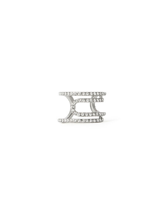 OFF WHITE Paperclip Strass Ring GOLD OWOC11ZS26MET001