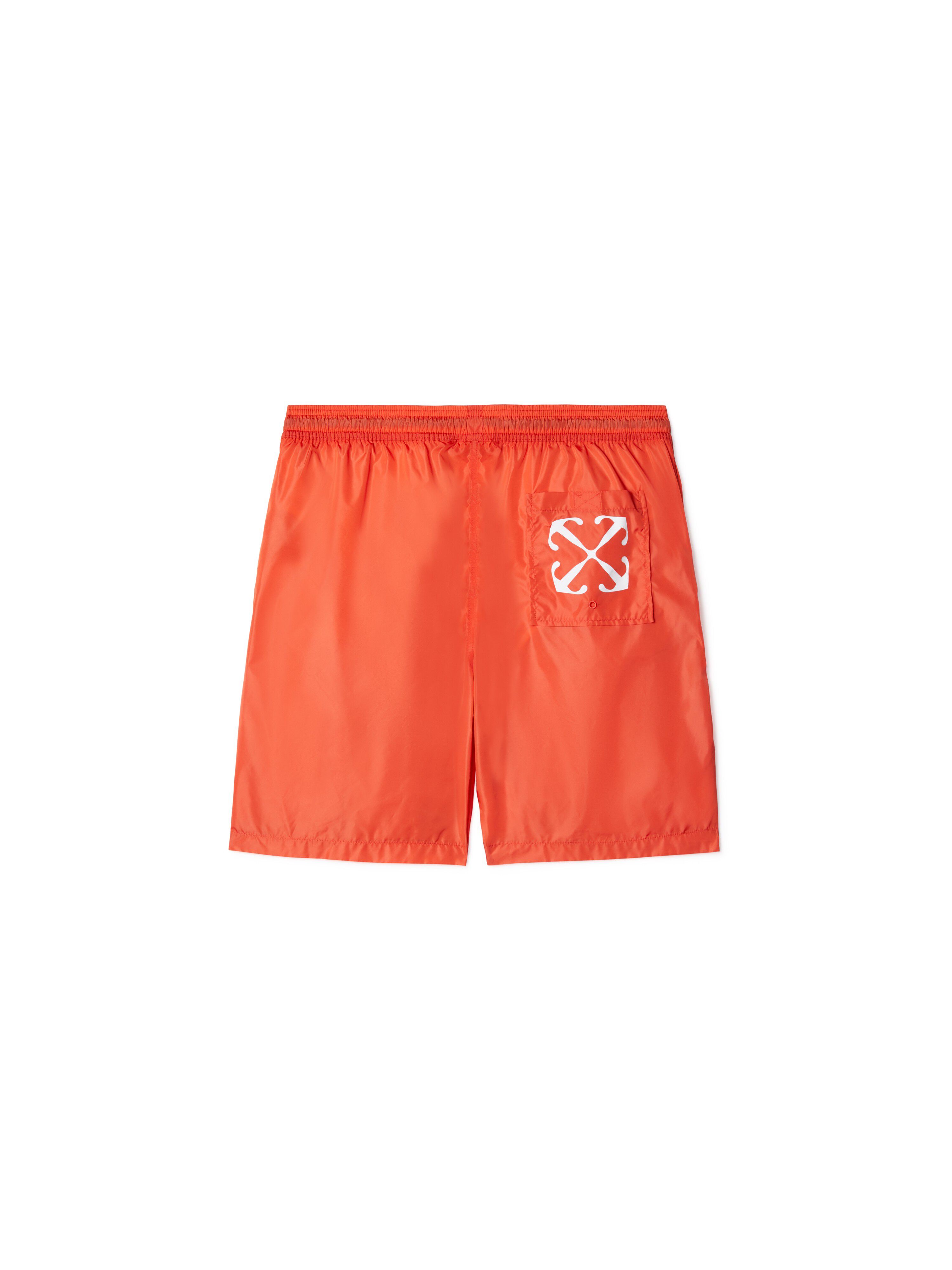 OFF WHITE Orange Arrow Surfer Swim Shorts ORANGE OMFD013S25FAB001