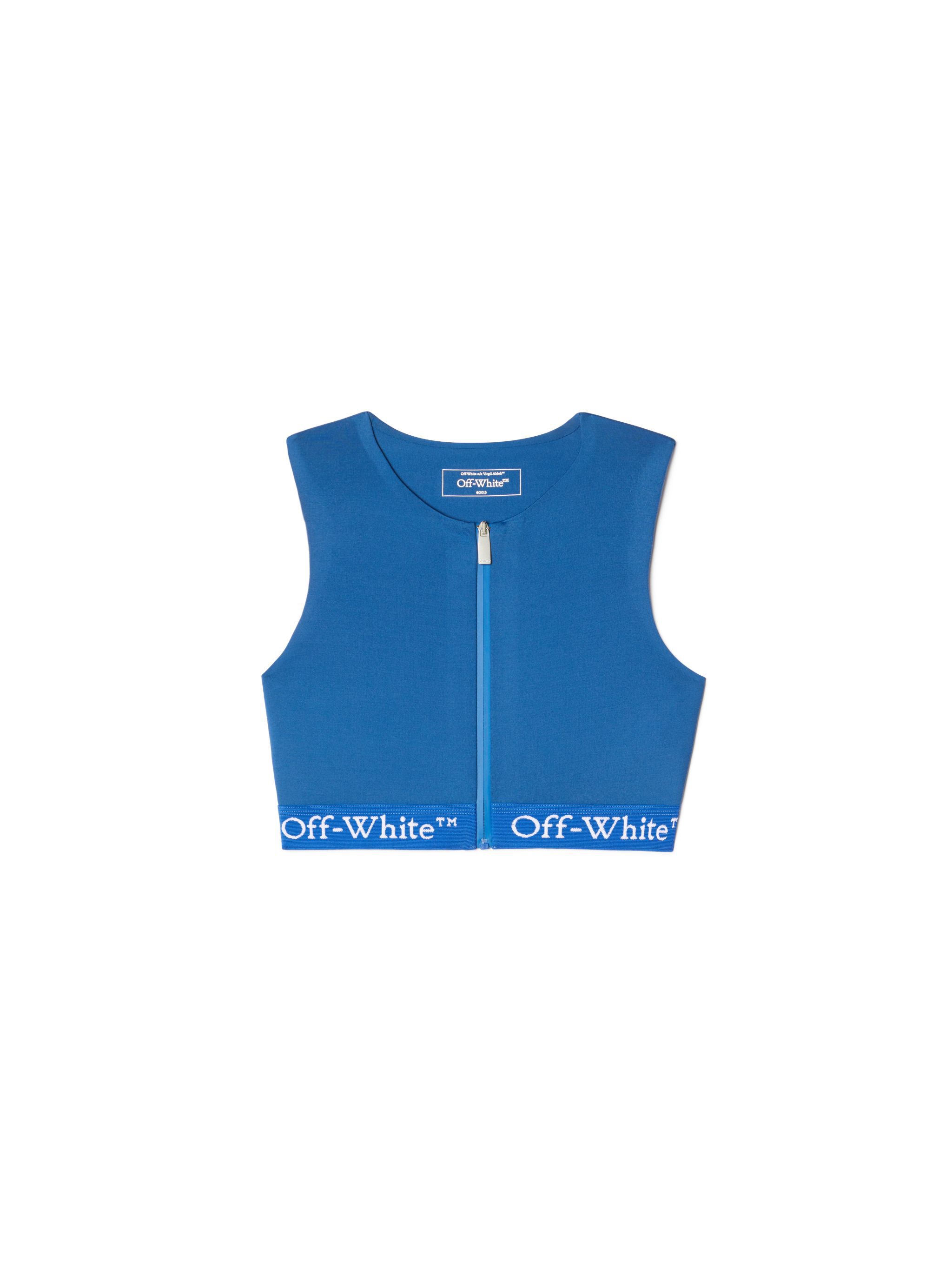 OFF WHITE LOGOBAND ZIPPED ROWING TOP  OWVO056F24JER001