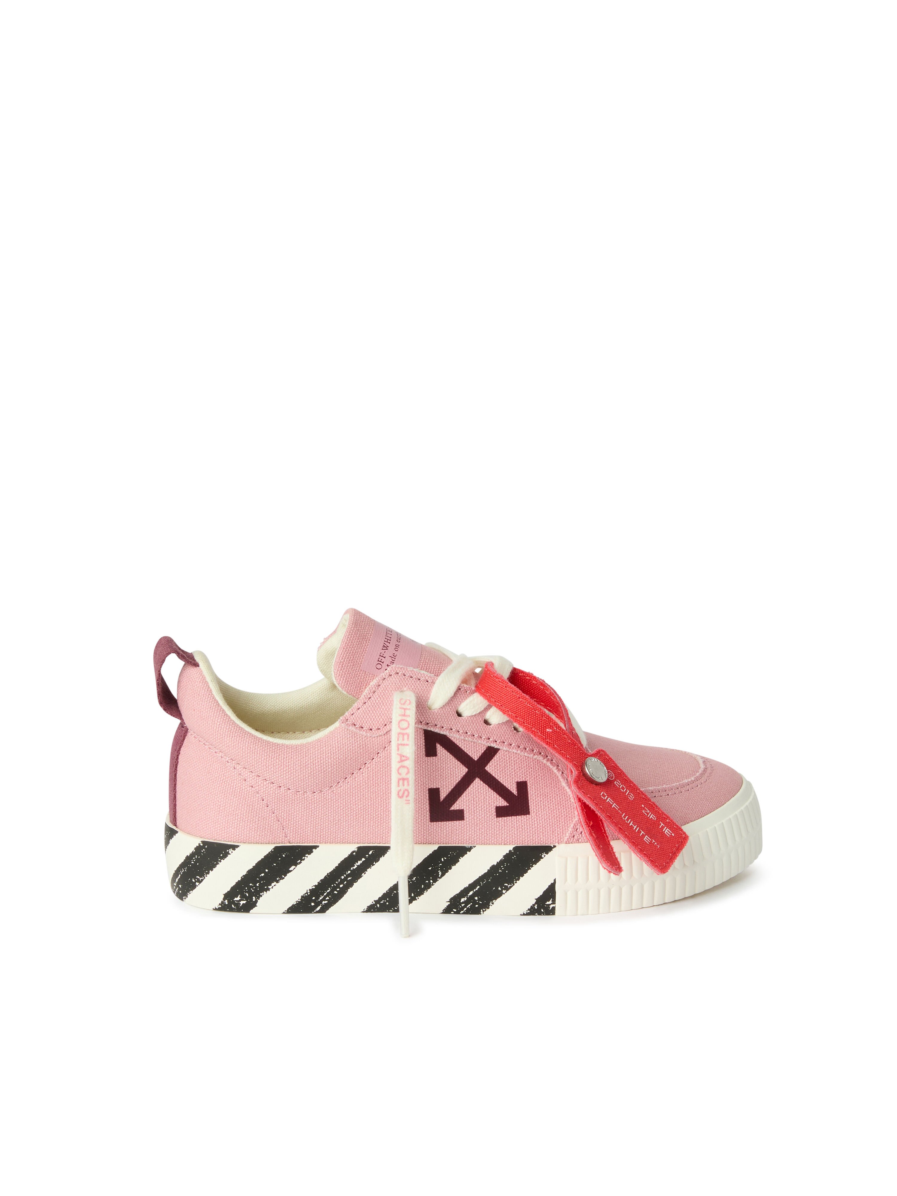 OFF WHITE Vulcanized Low Sneakers PINK/BURGUNDY OF06023655