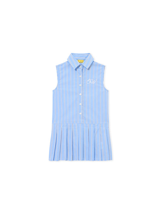 OFF WHITE Ow Embro Dress SKY BLUE 44GDB06JS26F001