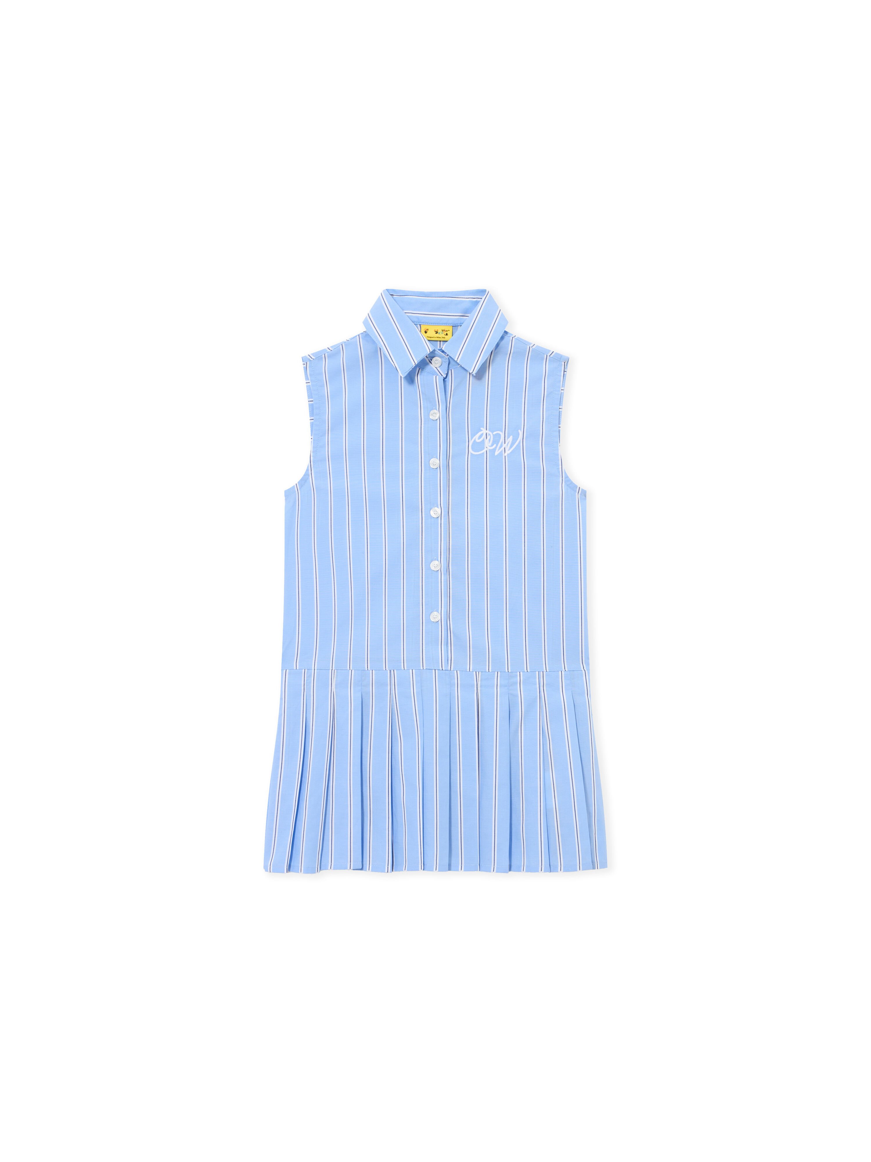 OFF WHITE Ow Embro Dress SKY BLUE 44GDB06JS26F001