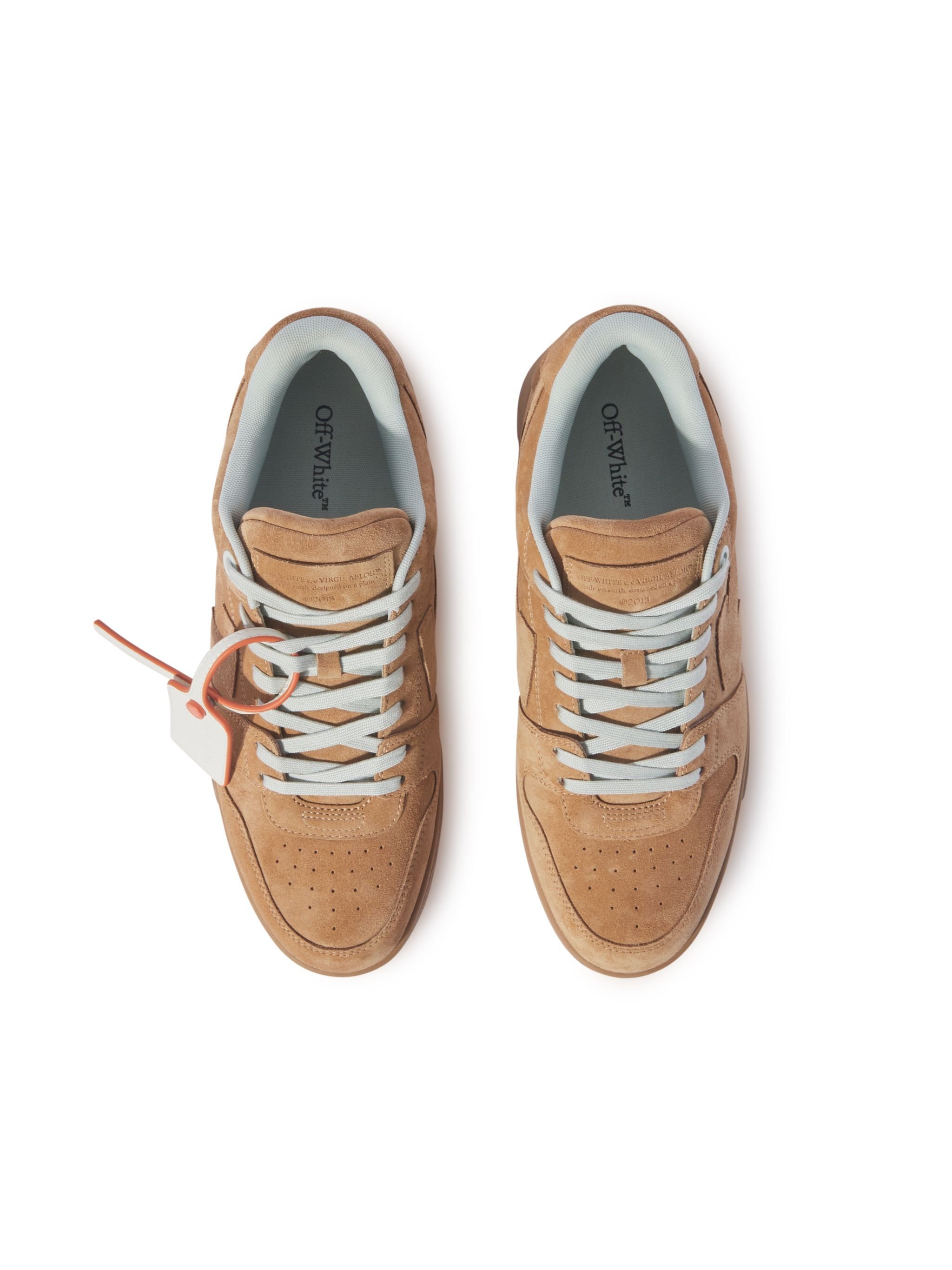 OFF WHITE Camel Suede Out Of Office BROWN OMIA189F24LEA00A