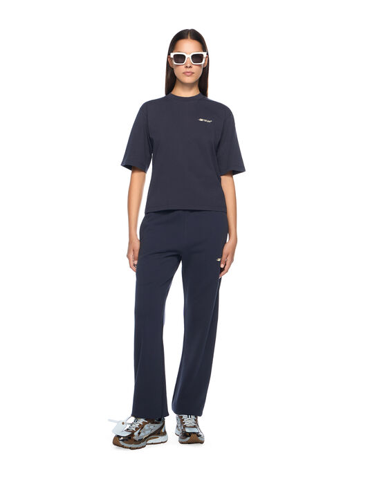 OFF WHITE Ink Arrow Cuff Sweatpants DARK SAPPHIRE-DOUBLE CREAM OWCH006F25FLE001