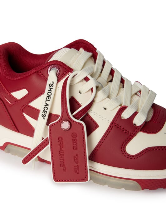 OUT OF OFFICE CALF LEATHER OFF WHITE OUT OF OFFICE CALF LEATHER OFF WHITE - CORAL RED OWIA259F25LEA002