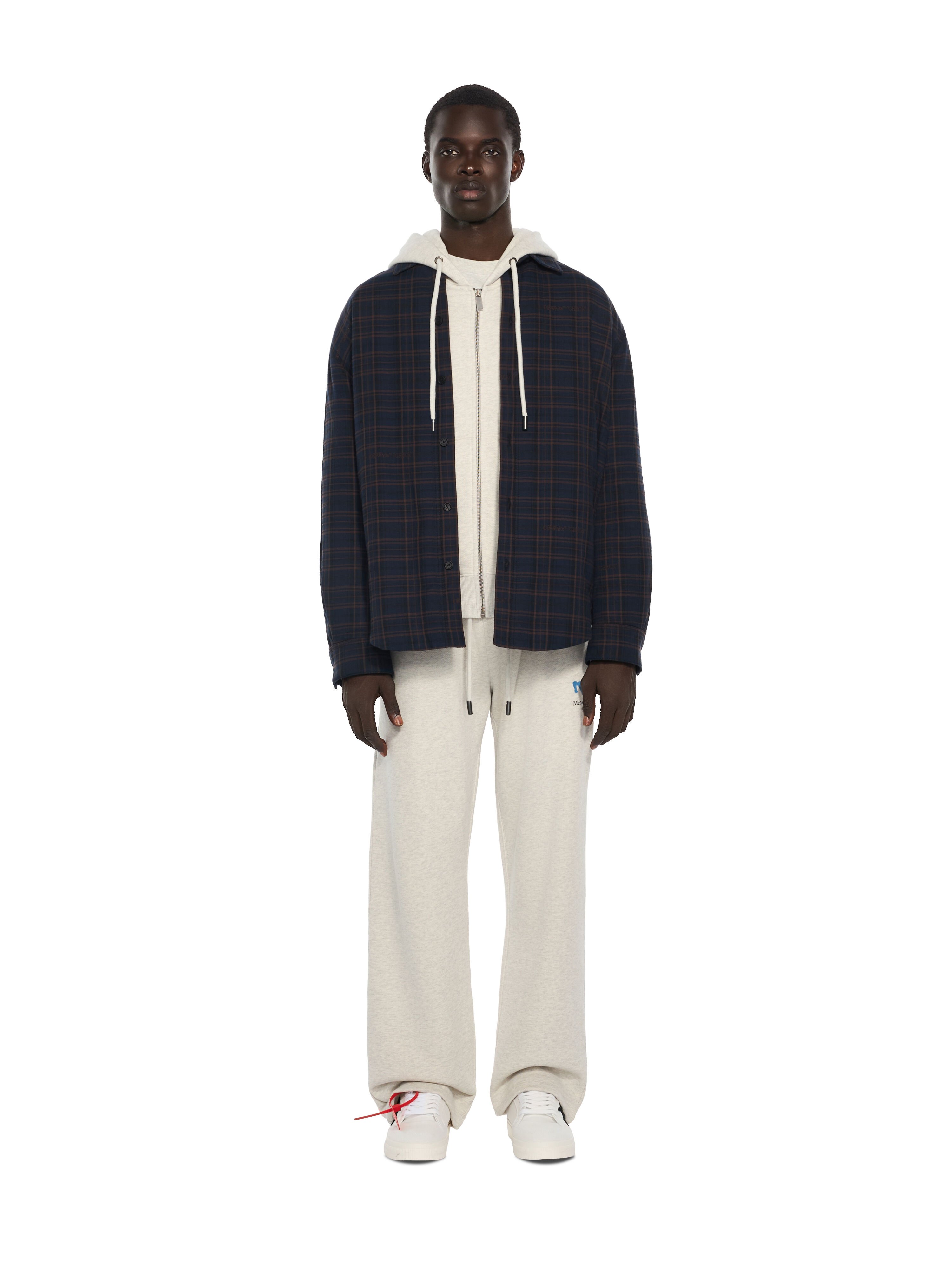 Check Flannel Padded Overshirt OFF WHITE Check Flannel Padded Overshirt BLUE GRAPHITE 44MES01FF26F001