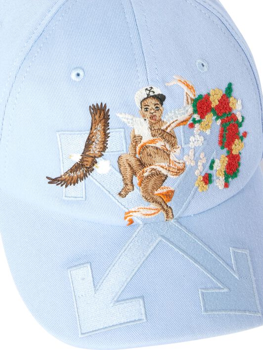 OFF WHITE Blue Fresco Arrow Baseball Cap BLUE OWLA017S25FAB005