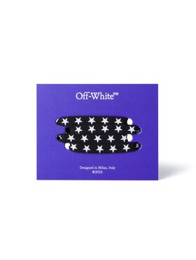 OFF WHITE Black/White Star Laces BLACK OMND09BC99LEA001