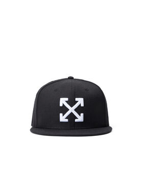 OFF WHITE Arrows Flat Brim Cap BLACK OW7100215