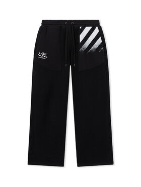 LAB L/AB Reverse Fleece Sweatpants BLACK 44LABF26B073