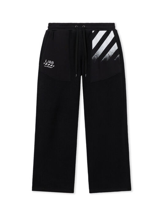LAB L/AB Reverse Fleece Sweatpants BLACK 44LABF26B073